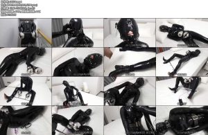 [Namarie Work] 伪娘假期我要被拘束乳胶娃娃拘束篇全包胶衣拘束ZD蛋刺激感受（1）-丝依依