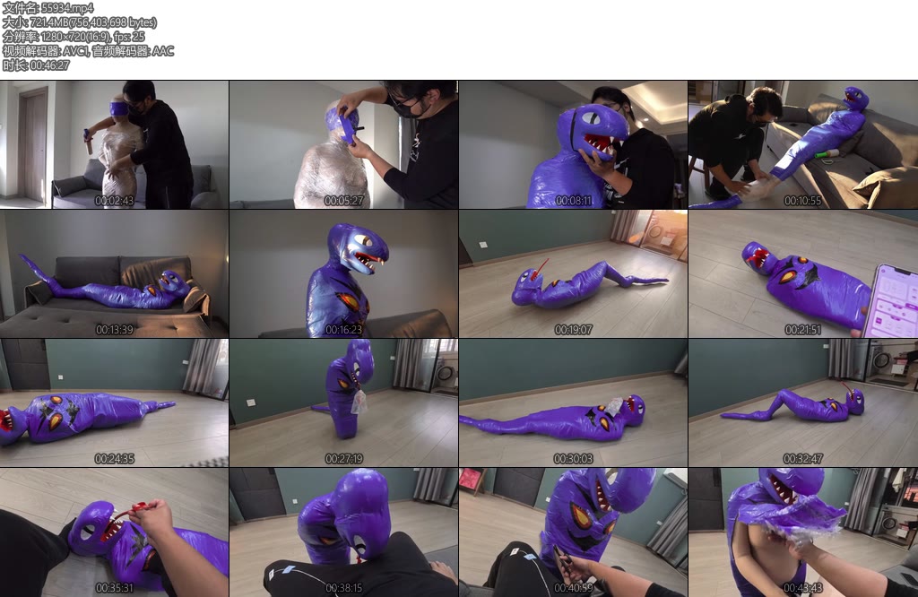 [闪闪原创] 胶带木乃伊化阿帕蛇捕捉全过程-丝依依