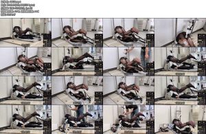 [糖糖原创] 物化训练超长时间放置欧美复刻金属固定人体家具AV棒电击皮鞭假阳-丝依依