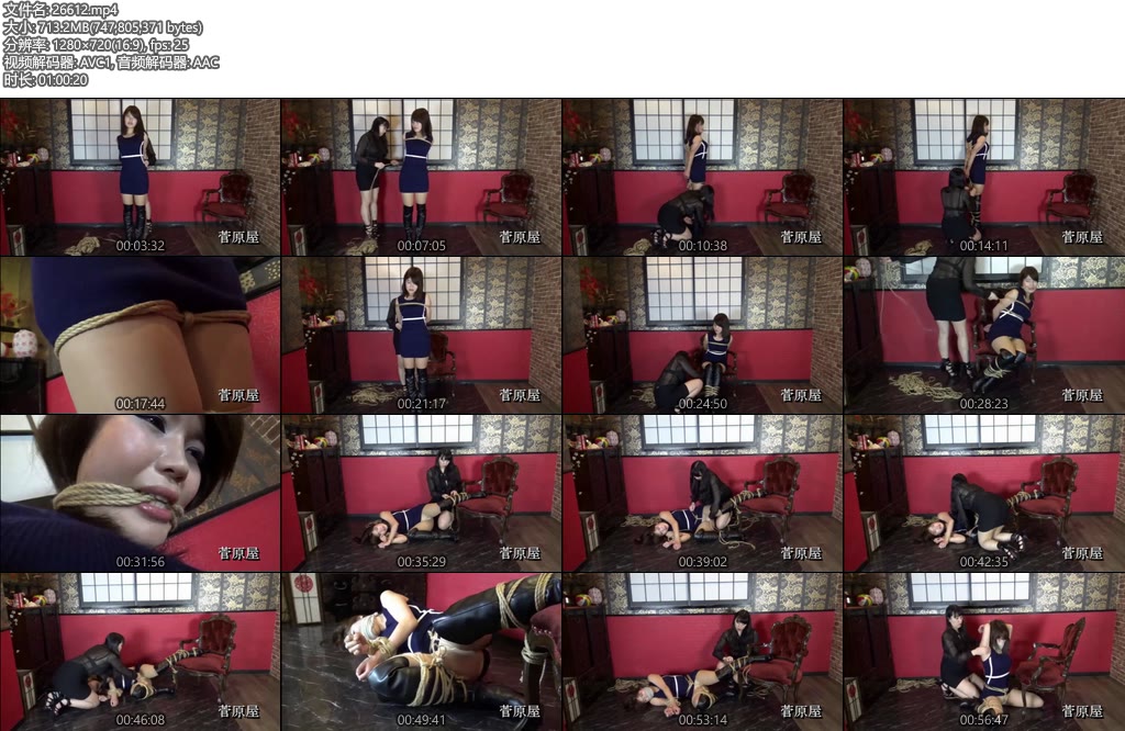 [亚洲绳艺] 隶娘写真馆 菅原花音荊子花と荊全編-丝依依