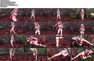 [动画片] 原神3D 妮露兔女郎舞蹈优美的舞姿捆绑-丝依依