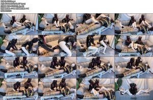 [美美的丝] 安安与月月性感诱惑女王凌月芊月震撼登场油光白丝绝美女王严厉紧缚榨汁温柔的陷阱让安安痛苦不已全身禁锢只能俯首听命连挣扎都是耗费了全身力气-丝依依