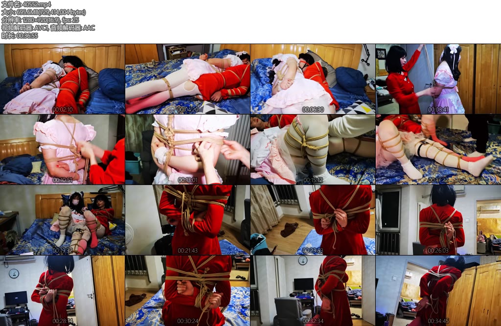 [魔束原创] 双伪娘五一受虐记（下）双人连缚郊狼电击-丝依依