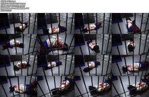 [莉雅原创] 地牢紧缚挣扎 极限驷马，马具口球，紧缚挣扎-丝依依