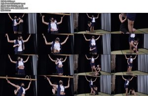 [象人原创] 猫猫 嗷嗷空姐制服咖色丝袜猫猫大字站立捆绑被嗷嗷各种咸猪手摸摸-丝依依