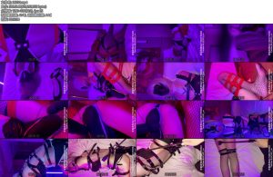 [JIOJIO原创] 兔女郎服务员制服绑架红绳紧缚直臂M腿拘束带强G放置鞭打调教-丝依依