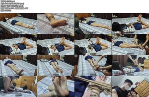 [墨色原创] 周周jk驷马捆绑tk脚底写字过程非常欢乐大量足部特写展示-丝依依