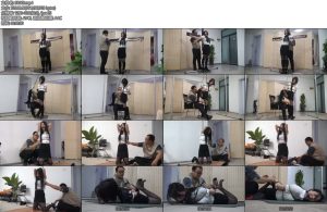 [逍遥原创] 双灰丝女奴的诡异挑战02两位灰丝美女被迫玩诡异游戏结果刘洋中计被曼妮肆意玩弄被拍卖调戏-丝依依