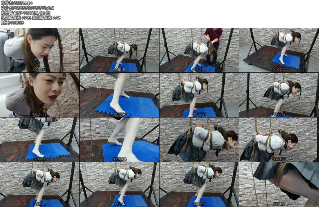 [飞天原创] 电动股绳强制踮脚尖越挣扎脚尖越难受反复摩擦竞然让希希喷射如潮-丝依依