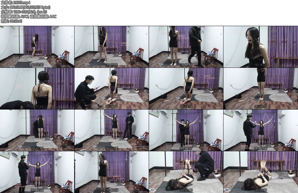 [子衿原创] 妍如镣铐网调实录镣铐吊绑脚尖踮起扎带驷马打脚心-丝依依