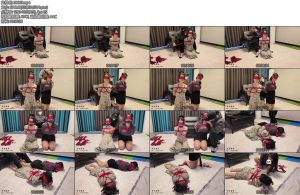 [老癸原创] 绑调姐妹花抚摸羞辱玩弄SP娇喘求饶口水紧缚放置逃脱肉丝长裙口塞-丝依依