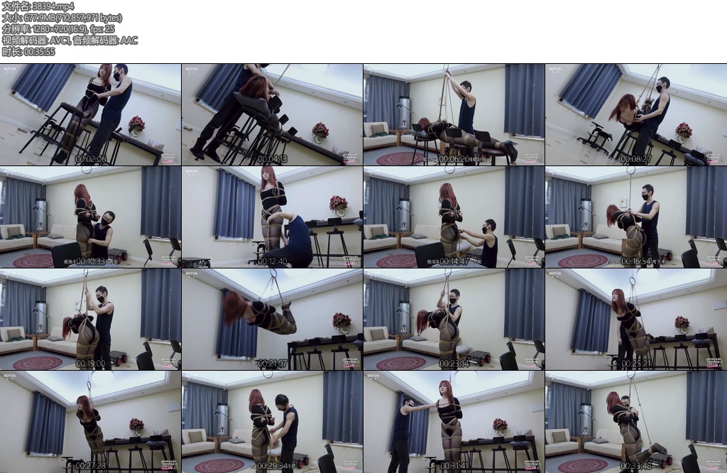 [半岛束艺] 波雅岛教2021第十一课替换篇基础吊缚-丝依依