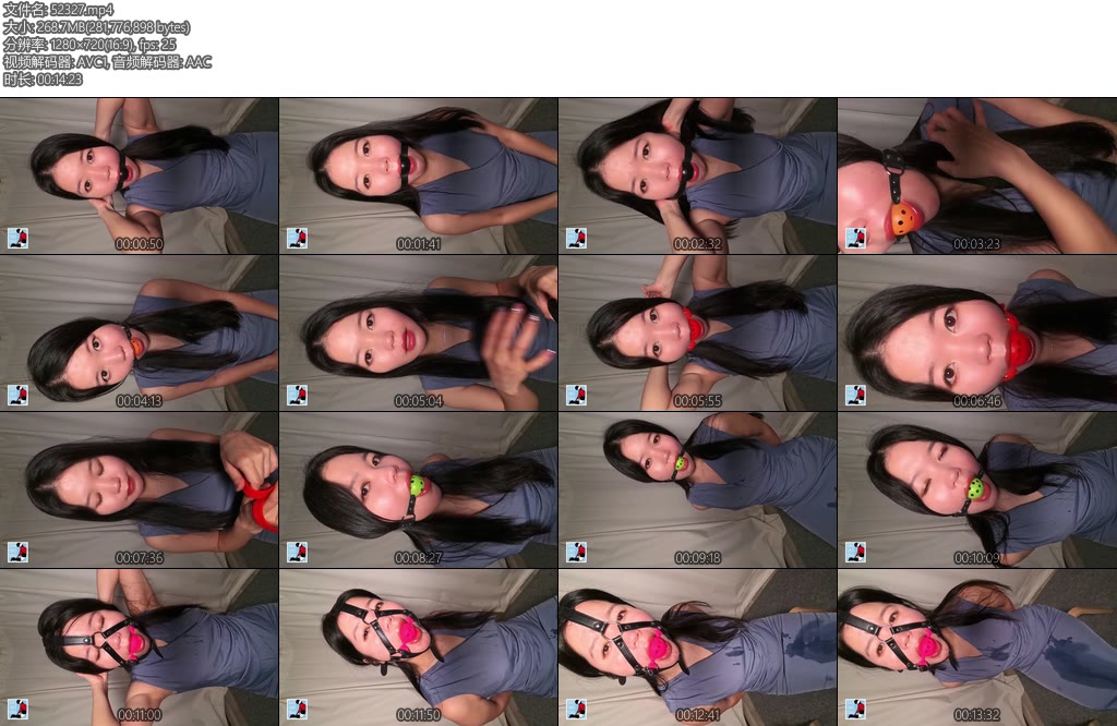 [菅原屋] 无法诉说的湿润口球自拍-丝依依