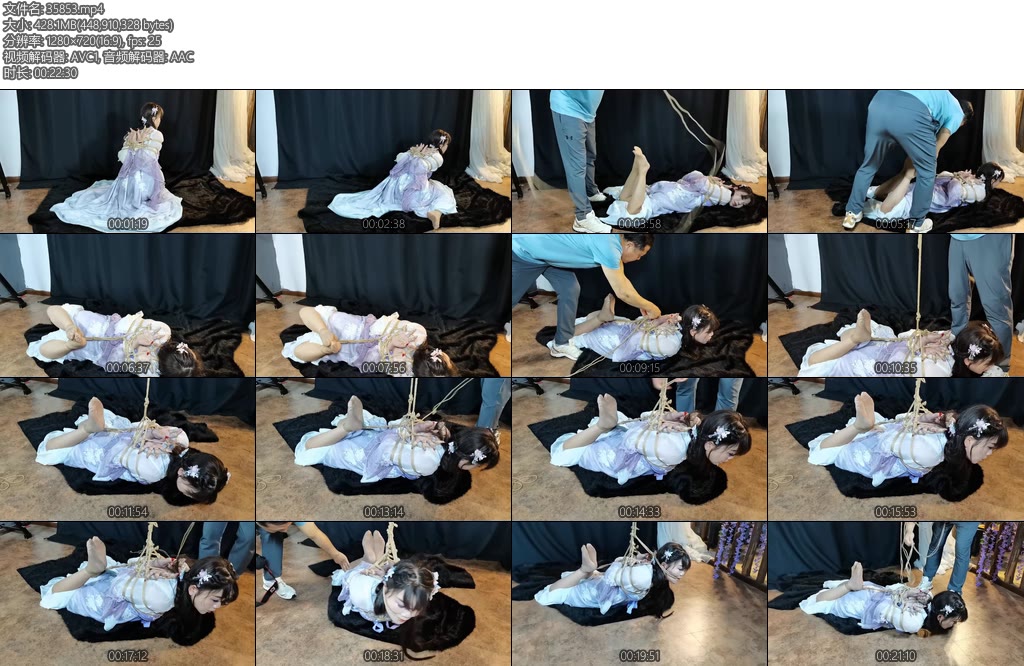 [锐度主张] 嫣儿 国风汉服后高手十指分指缚勒嘴驷马吊-丝依依