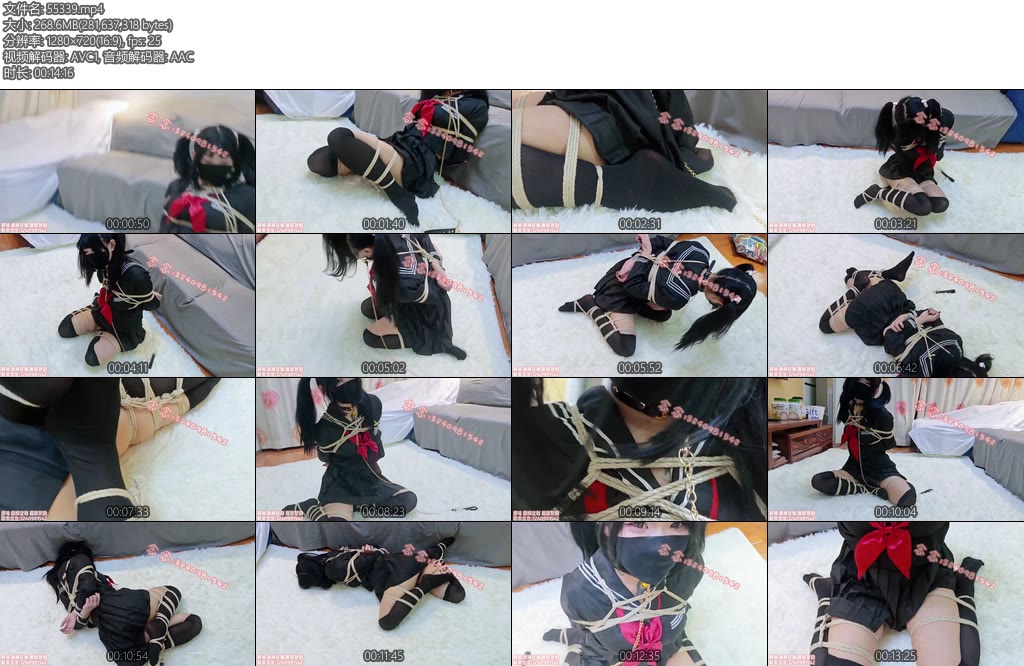 [司念念] 黑色双马尾的驷马挣扎呼吸抑制-丝依依