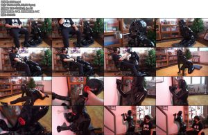 [闪闪原创] 闪闪工作室 乳胶人体家具人形烟灰缸口塞与真假羊练习的人形口器第一次的直球尝试和头套里的呕吐-丝依依