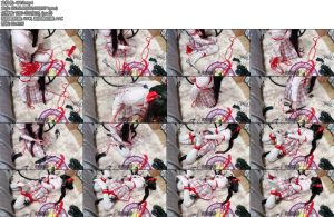 [亚洲绳艺] 槿榆喵白丝JK花火cos折腿自缚-丝依依