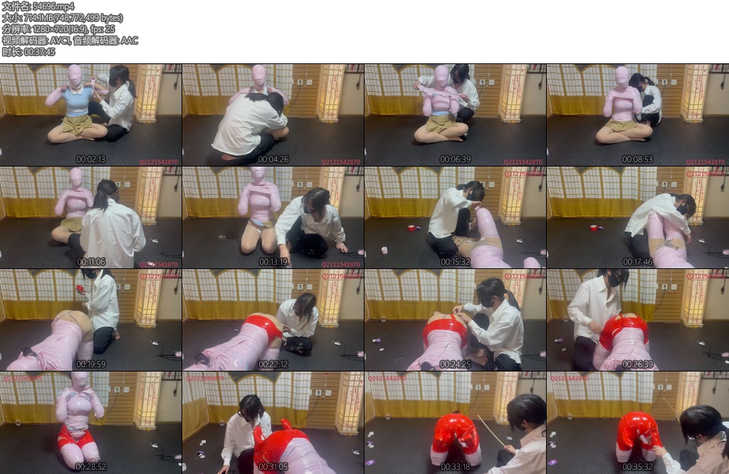 [悦感日记] 小美被强制裹木乃伊K9郊狼震动棒呼吸控制训练SP-丝依依