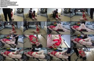 [绳之韵] 定拍新人小倩三点式仰面M缚（上集）-丝依依