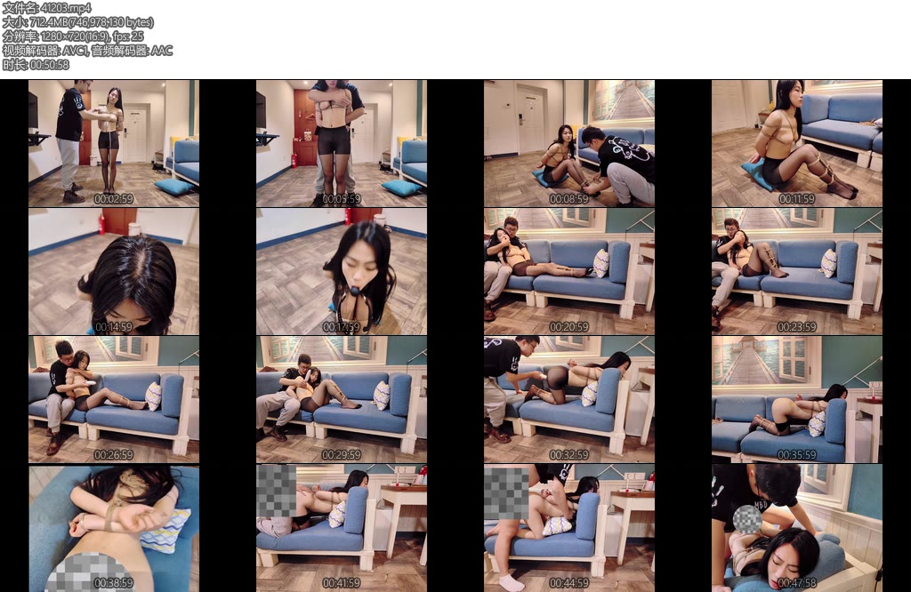 [济南缚仙] 济南缚仙大尺度定拍背德人妻第二集凡凡只戴胸贴黑丝被紧缚后入调教-丝依依