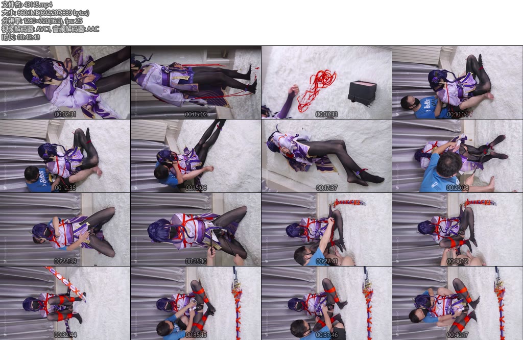 [亚洲绳艺] 刻猫猫伪娘剧情cosplay雷电将军贞操锁-丝依依