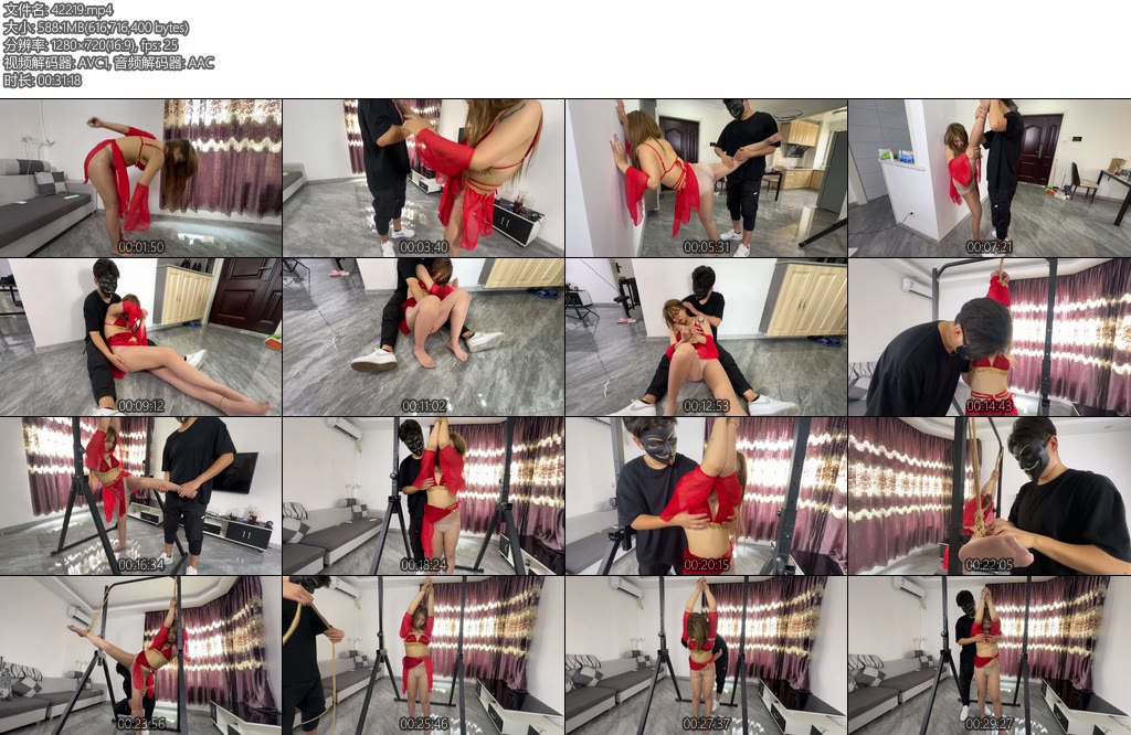 [延江艺束] 女侠受难记一字马单腿吊缚R胸凌辱手动强高QG单腿站立挠脚心-丝依依