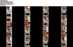 [亚洲绳艺] 美女被绑在椅子上挣扎男子用丝术 丝袜丝巾堵嘴-丝依依