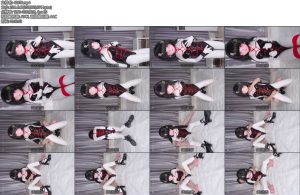 [CD伪娘] 刻猫猫男娘kigurumi兔女郎白胶衣贞操锁-丝依依