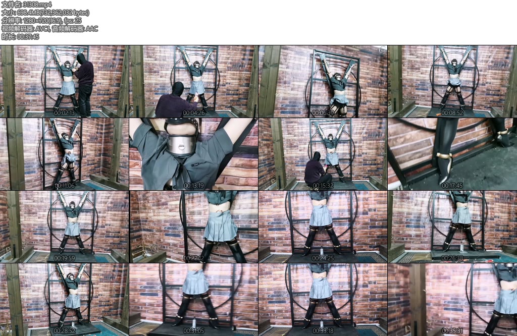 [飞天原创] 专为悦儿奴设计制做一款奇形怪装拘束架禁锢上去后才知道生不如死的感觉-丝依依