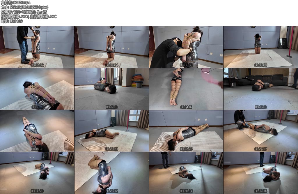 [一绳所爱] 雯雯捆绑爬行训练-丝依依