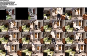 [咕咕精] 咕精品虐缚（2）超绝望体力压榨强制垫踮脚罚站超大充气口塞堵满喉咙吊缚罚站53分钟-丝依依