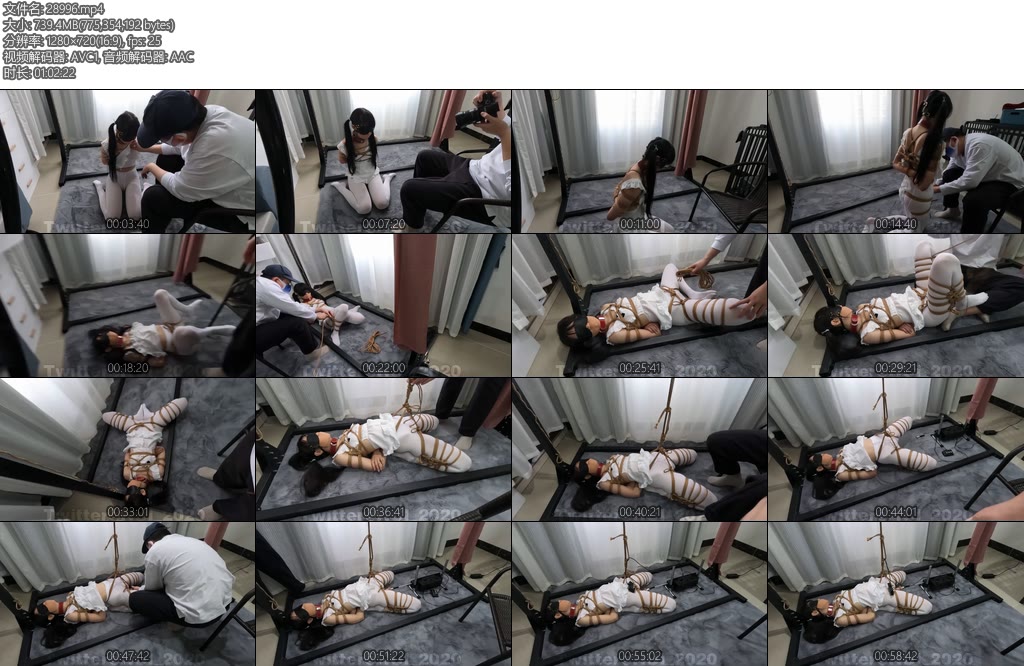 [HUI原创] 迎接新的一年潼潼果体围裙真空白丝开腿固定放置炮机强制GC-丝依依