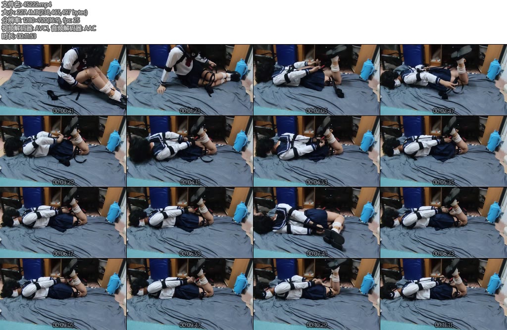 [亚洲绳艺] JK驷马自缚-丝依依