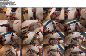 [枝酒原创] 沉浸式体验黑丝捆绑滴蜡-丝依依