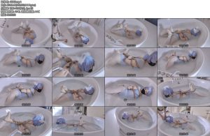 [凛凛蝶] mm 海砂足尖白丝芭蕾少女沦为有钱人的浴缸驷马玩具-丝依依