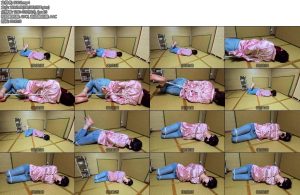 [渎竺原创] 川川欧美图复刻粉色上衣牛仔裤细尼龙驷马捆绑-丝依依