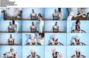 [樱束原创] 魔术师的脱缚挑战升级脱缚魔术师糖糖被绳师上门挑战直臂开腿捆绑在椅子上带口球对她一顿抚摸夹上R夹跳D棒棒强G调戏-丝依依