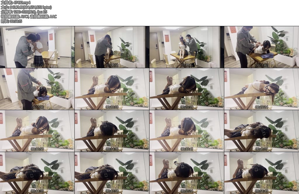 [奥特曼] JK后手观音驷马放置马具口球强制抬头-丝依依