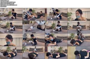 [默示录] 缚艺录小树美脚之友2之两种最贵的欧美胶带封嘴-丝依依