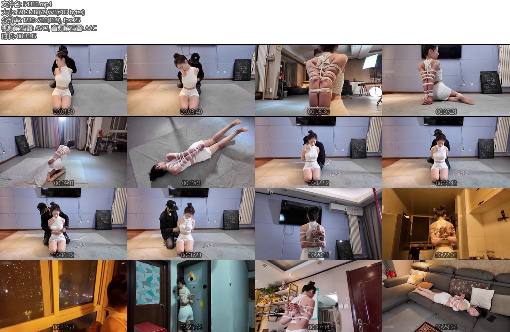 [一绳所爱] 卢曼莹被紧缚坐立不安-丝依依