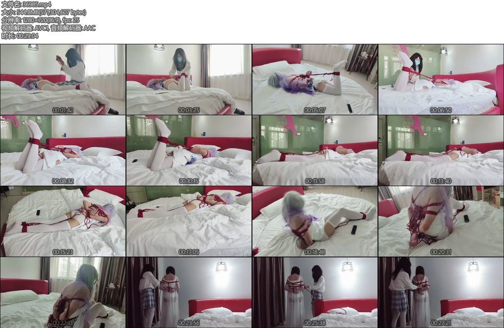 [亚洲绳艺] 小夜约玩实录（2）-丝依依