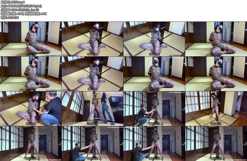 [绳精病] 锁匠将女人紧紧的捆着放置拷问受尽了各种羞辱-丝依依