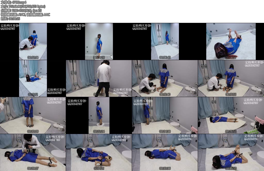 [咕咕精] 糖糖女囚幻想镣铐初体验女囚训诫强制裸足指令训练羞耻展示镣铐放置过夜严厉管教-丝依依