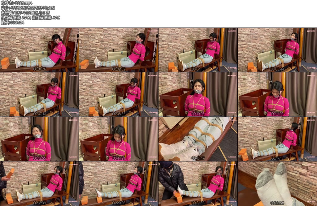 [龙飞原创] 老虎凳封嘴晕厥公园绑架一个女孩带到我的秘密基地-丝依依