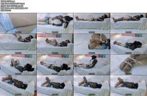 [司念念] 长筒靴小皮衣捆绑挣扎驷马后挣扎摔到地上了00-丝依依