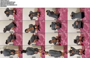 [皖北原创] 皖北绳艺 新人大奶凡凡1钻犯人蹲角落不同方向蹲黑袜子扎带捆手-丝依依