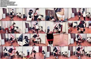 [媚娘原创] 直臂弯腰踮脚吊放置惩罚小白花墙高到抽搐抖腿-丝依依