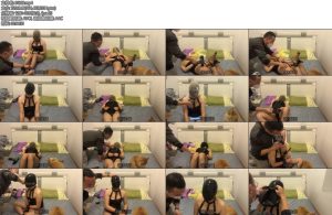 [我家妞妞] 胖妞（第三集）皮衣渔网袜打屁股真空无内强制GCTD筋膜枪丝袜套头胶带包头塑料袋等元素丰富-丝依依