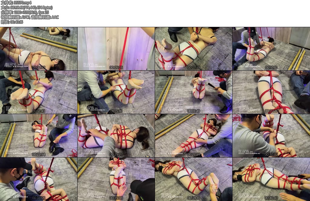 [雨辰原创] 小M雨露蛇缚吊辱内衣蛇缚放置抚摸边控强G玩N呻吟尖叫-丝依依