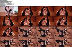 [RLL原创] 兔女郎2B拘束拘束架手铐拘束杆内衣振动放置-丝依依